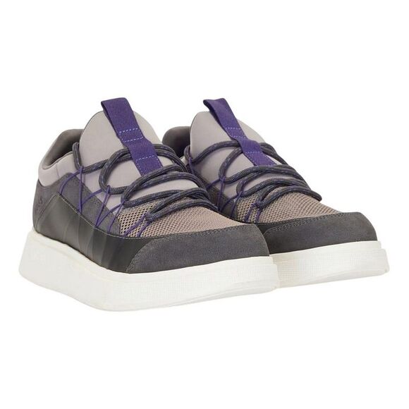 Hugo Boss Mens Bulton Leather Running Shoes / Gray